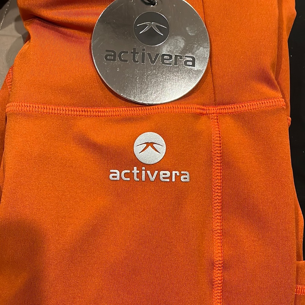 ACTIVERA Active Legging with Pockets Sports Leggings High Waist & Tummy- Medium